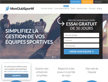 Tablet Screenshot of monclubsportif.com